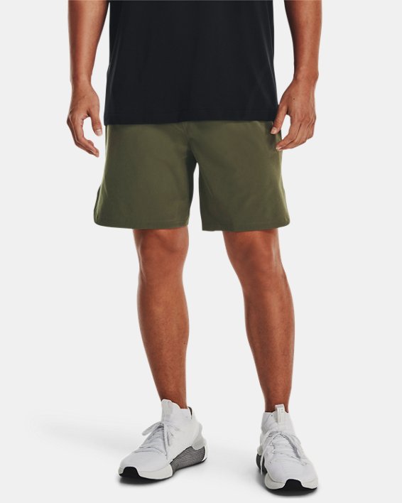 Men's UA Peak Woven Shorts, Green, pdpMainDesktop image number 0